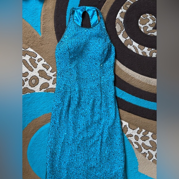 Scala Turquoise Beaded Dress - Picture 6 of 16